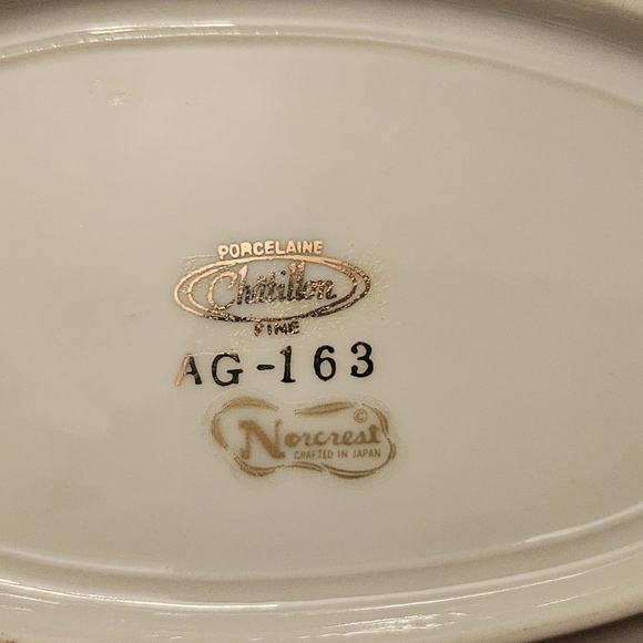 Set Chatillon Ruby Rose Dish Fine China Trinket + Georgian 40th Anniversary Mug - Picture 3 of 8